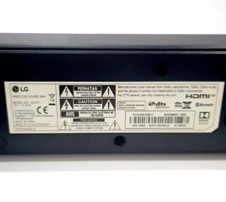 LG SOUNDBAR SL6YF KOMPLET