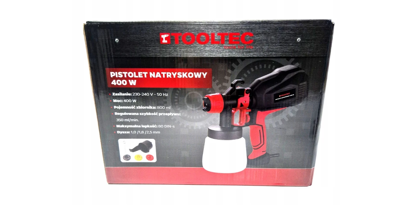 pistolet-natryskowy-tooltec-400w-folia-stan-uzywany