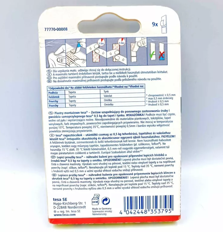 tesa-plastry-montazowe-stan-nowy