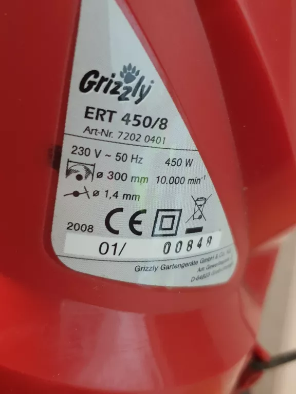 PODKASZARKA GRIZZLY ERT 450