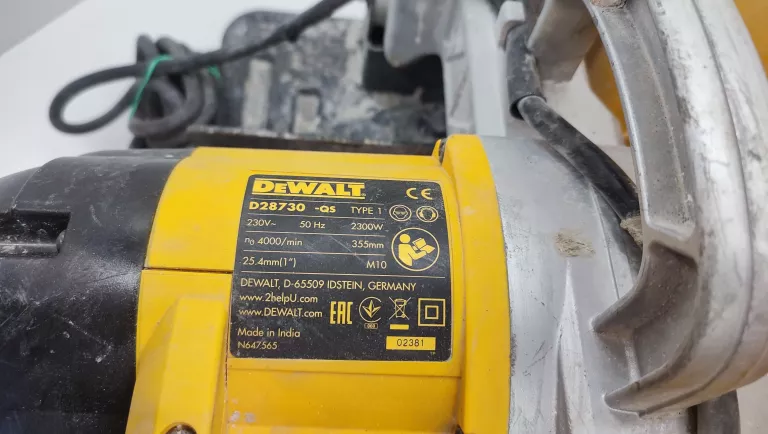 DEWALT PRZECINARKA TARCZOWA DO METALU D28730-QS