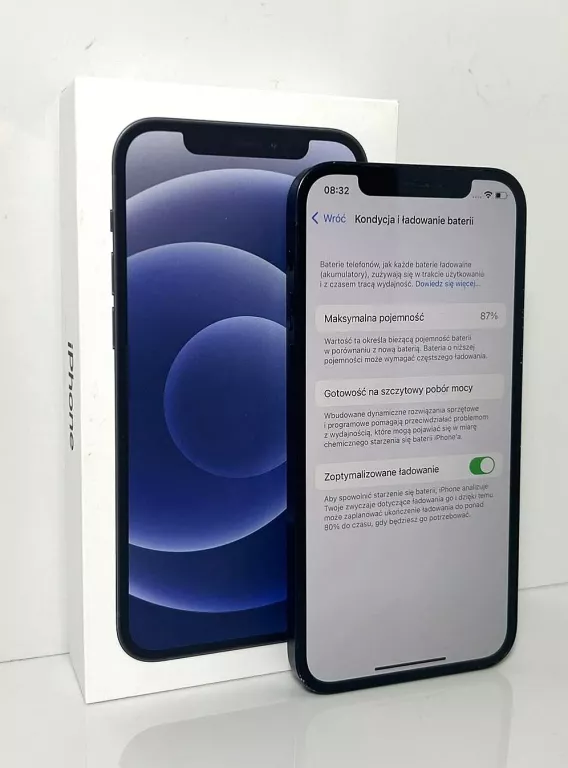 TELEFON IPHONE 12 64GB. KONDYCJA 87%