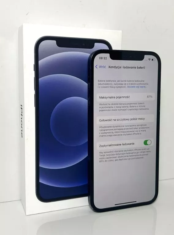 TELEFON IPHONE 12 64GB. KONDYCJA 87%