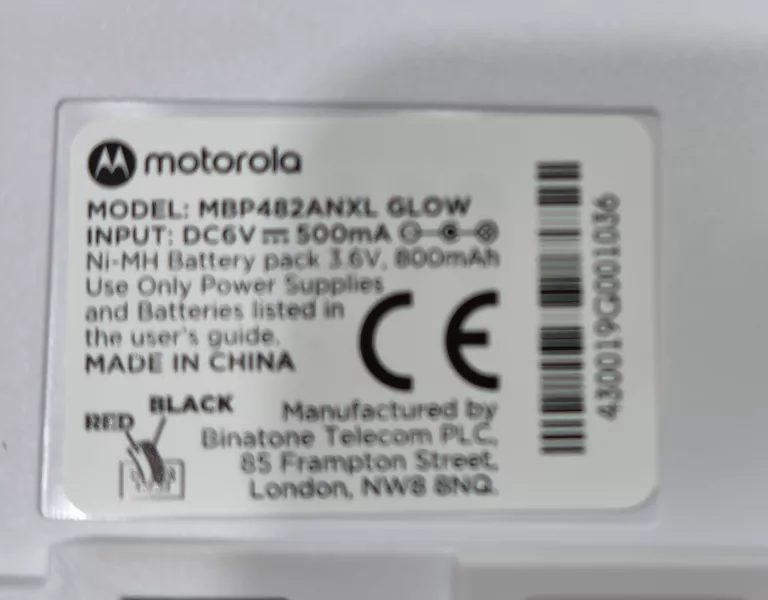 NIANIA ELEKTRONICZNA MOTOROLA MBP36S