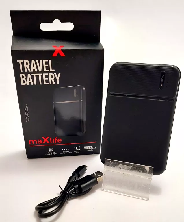 POWERBANK MAXLIFE MXPB-01 5000MAH JAK NOWY!