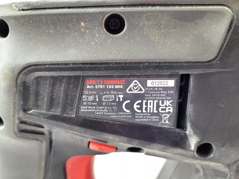 WURTH MŁOTOWIERTARKA ABH 12 COMPACT