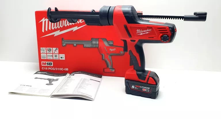 MILWAUKEE C18 PCG + AKU 5.0AH PISTOLET DO KLEJU