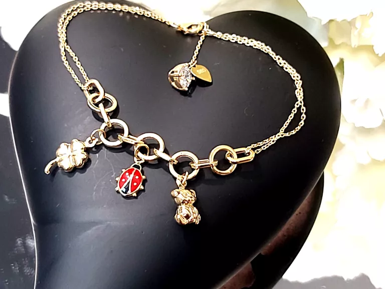 sliczna-zlota-bransoletka-z-przywieszkami-366g585-1719cm-stan-11323-238058