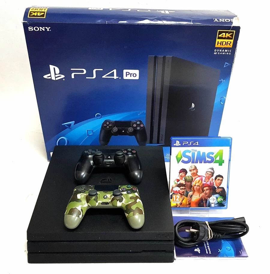 KONSOLA SONY PLAYSTATION 4 PS4 PRO 1TB CUH 7116B 2 PADY SIMS 4