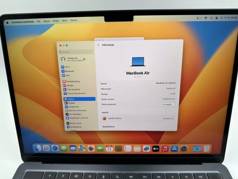 MACBOOK AIR A2681 KOMPLET ILOŚĆ CYKLI:5