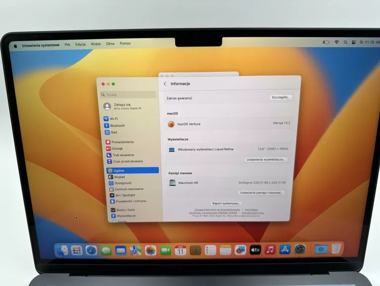MACBOOK AIR A2681 KOMPLET ILOŚĆ CYKLI:5