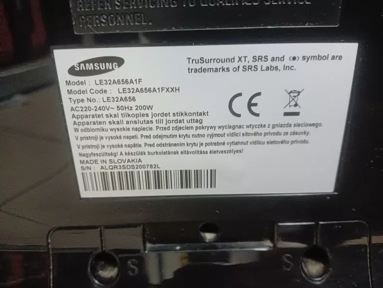 TELEWIZOR SAMSUNG LE32A656A1F + PILOT