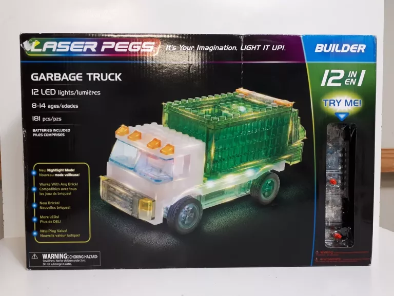 Laser pegs garbage discount truck