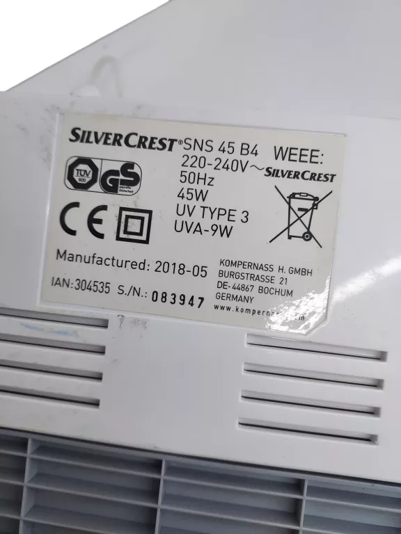 LAMPA DO PAZNOKCI SILVERCREST SNS 45 B4