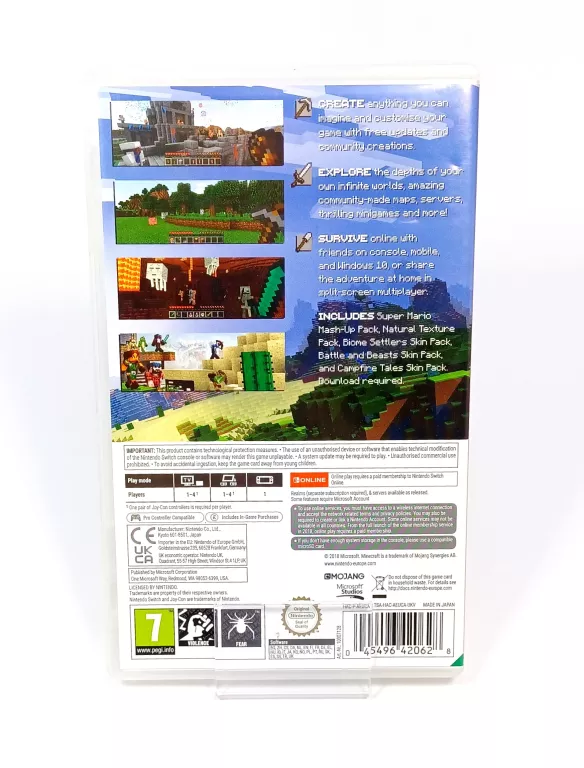 GRA MINECRAFT NINTENDO SWITCH