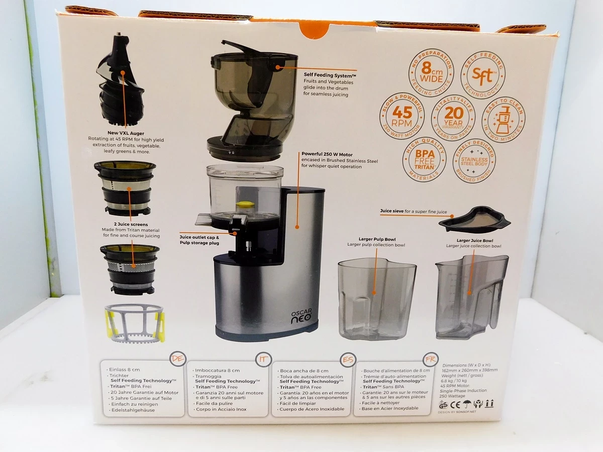 oscar-neo-xl-wyciskarka-do-soku-warzyw-250w-okazja-stan-11323-2