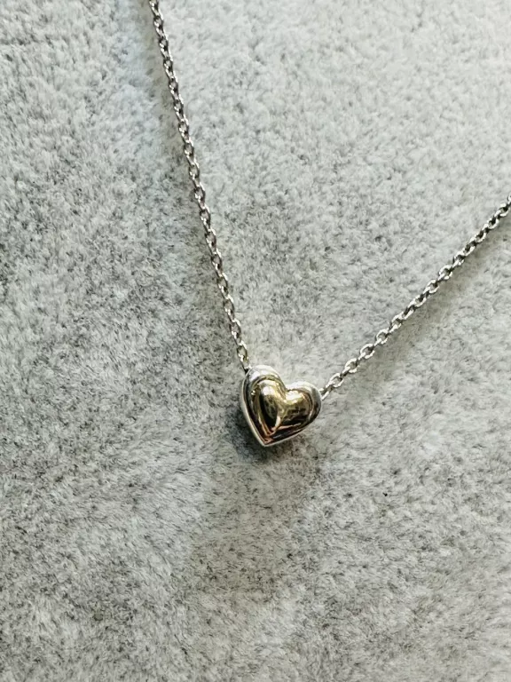 PANDORA NASZYJNIK ZŁOTE SERCE S925 G585 ALE