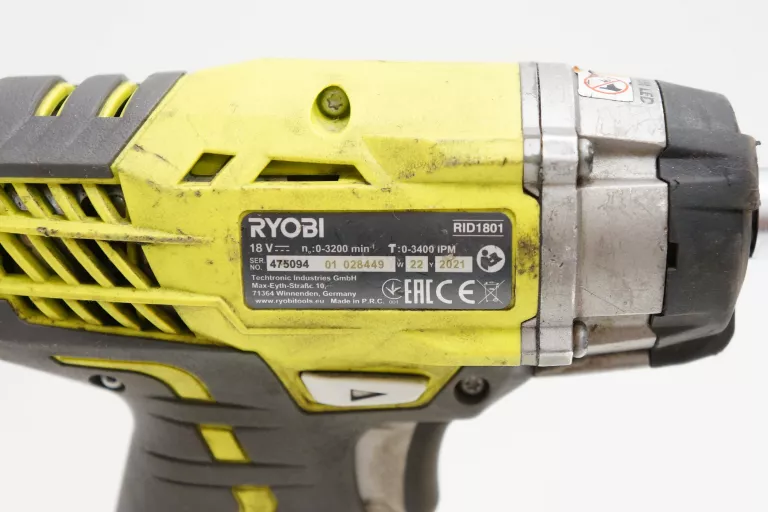 ZAKRĘTARKA UDAROWA RYOBI RID1801 + BATERIA 2.0 AH