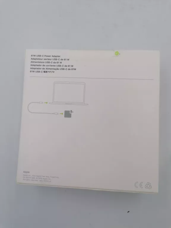 ZASILACZ APPLE USB-C 61W A1947 MRW22ZM/A US