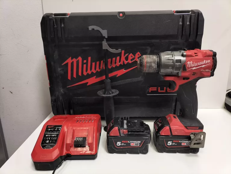 WKRETARKA MILWAUKEE M18 FPD3 + 2AKU 5AH + UCHWYT + WALIZKA