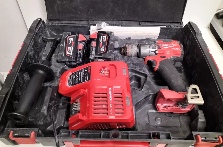 WKRETARKA MILWAUKEE M18 FPD3 + 2AKU 5AH + UCHWYT + WALIZKA
