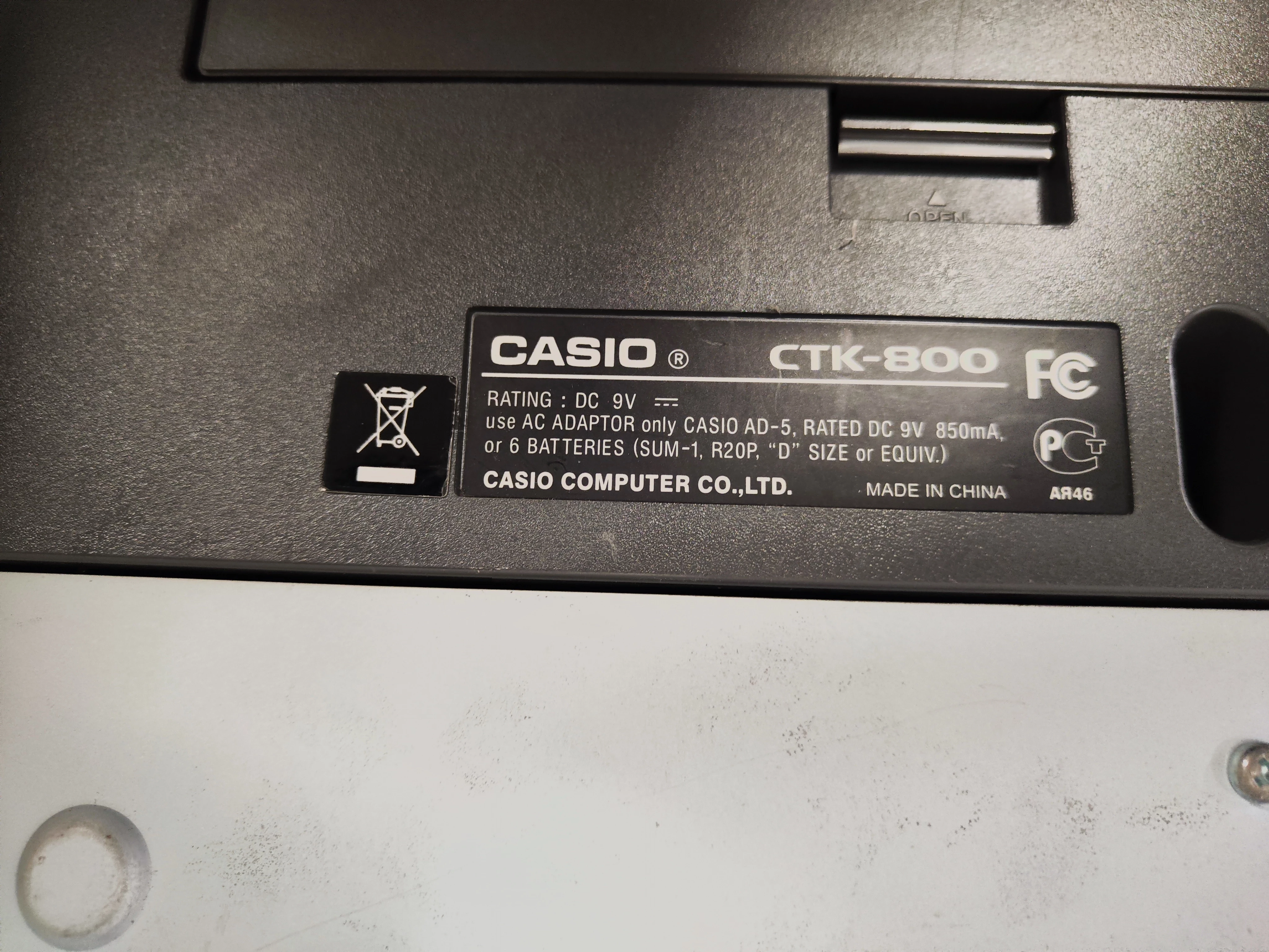 keyboard-casio-ctk-800-zasilacz-stan-uzywany