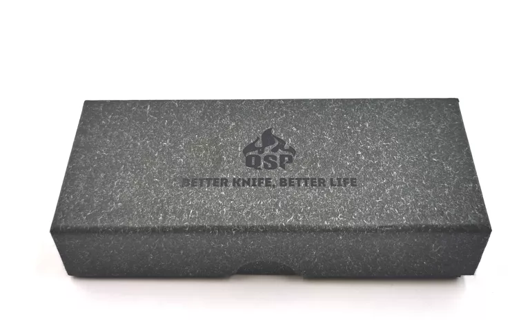 NÓŻ SKŁADANY QSP KNIFE PARROT D2-CZERWONA MICARTA- USZKODZONA BLOKADA!