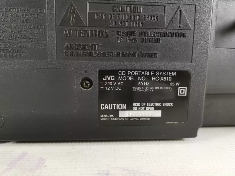 RADIOMAGNETOFON CD JVC RC-X610
