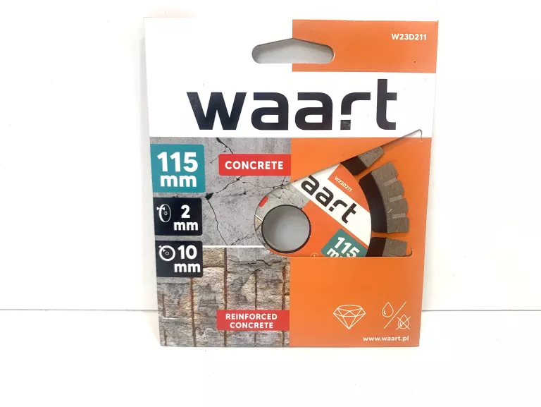 TARCZA DIAMENTOWA 115X22.2MM OSTRZE KU DO TWARDYCH