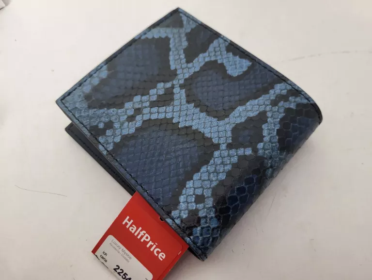 PORTFEL MOSCHINO COUTURE MILANO SKÓRA NIEBIESKI