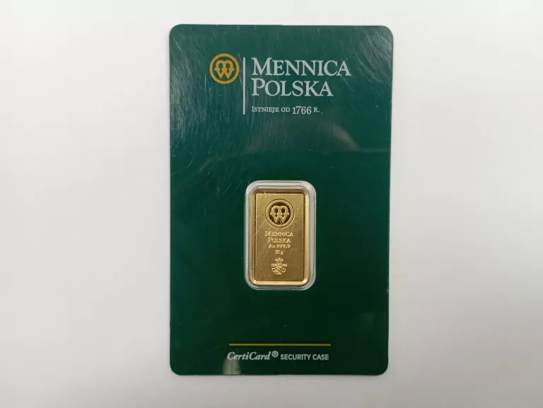 SZTABKA ZŁOTA P999,9 10G – MENNICA POLSKA