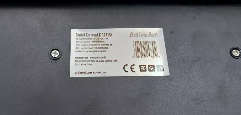 KLAWIATURA MEMBRANOWA PRZEWODOWA USB K-1071SB