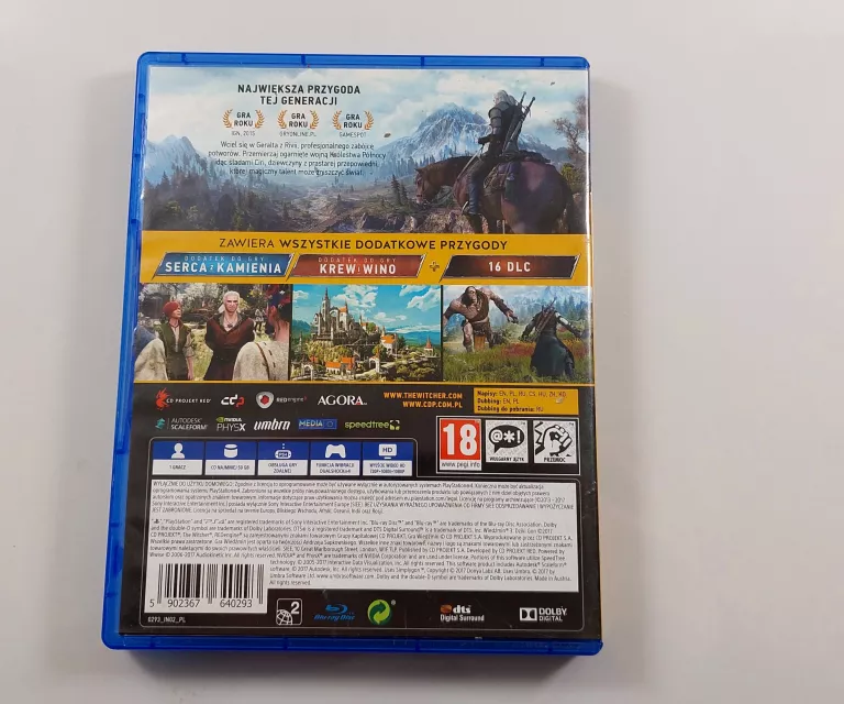 GRA WIEDŹMIN 3: DZIKI GON - EDYCJA GRY ROKU (PS4)