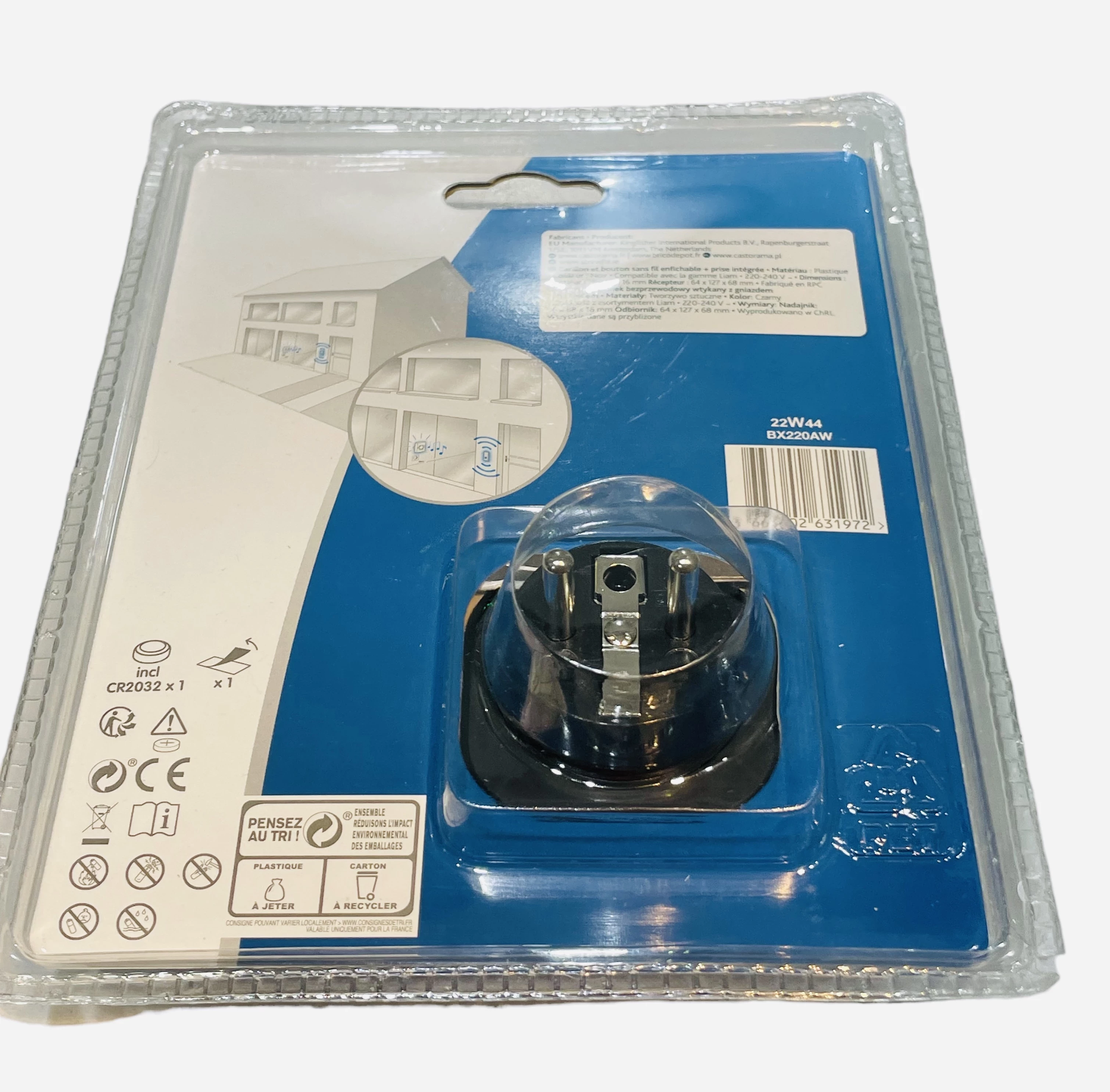 dzwonek-z-przyciskiem-blyss-b3-bezprzewodowy-100-m-stan-uzywany