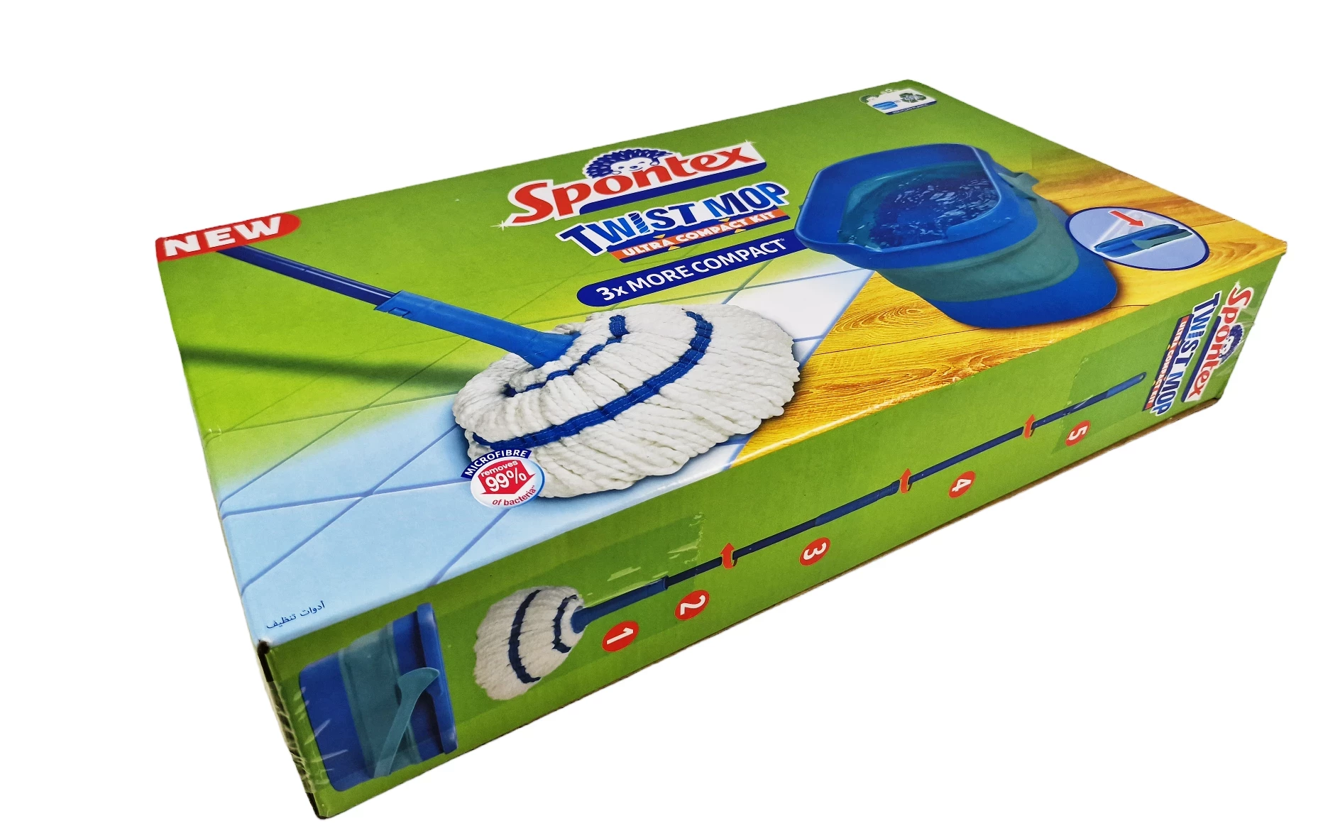 Spontex Twist Mop Ultra Compact Kit 