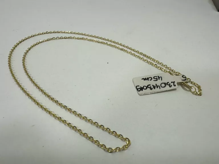 ZŁOTY ŁAŃCUSZEK 585 W: 2,46G DŁ.45CM