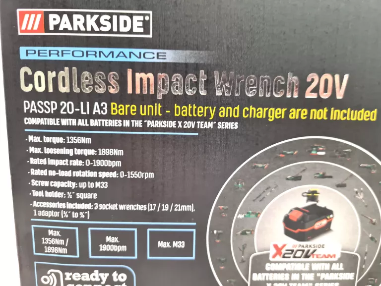 Parkside impact 2024 wrench 1356 nm