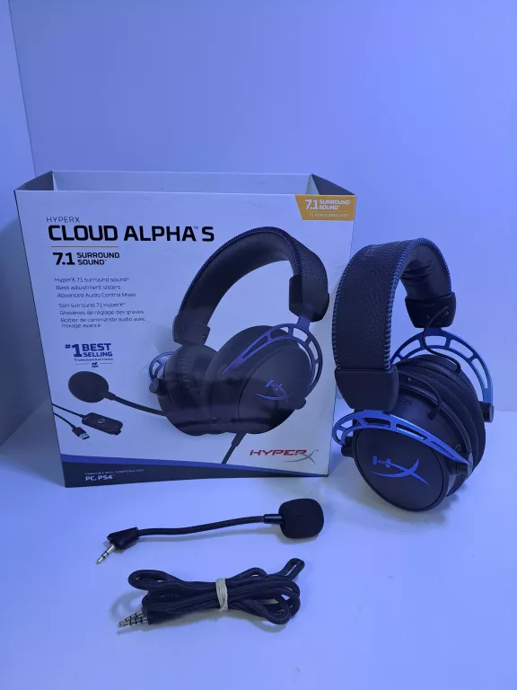 GAMEGINOWE SŁUCHAWKI HYPERX CLOUD ALPHA S 7.1