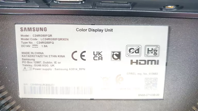 MONITOR SAMSUNG ODYSSEY CRG5 (GWARANCJA)