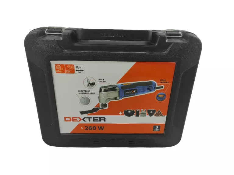 SZLIFIERKA WIELOFUNKCYJNA PRZEWODOWA DEXTER DP5 260W + AKCESORIA