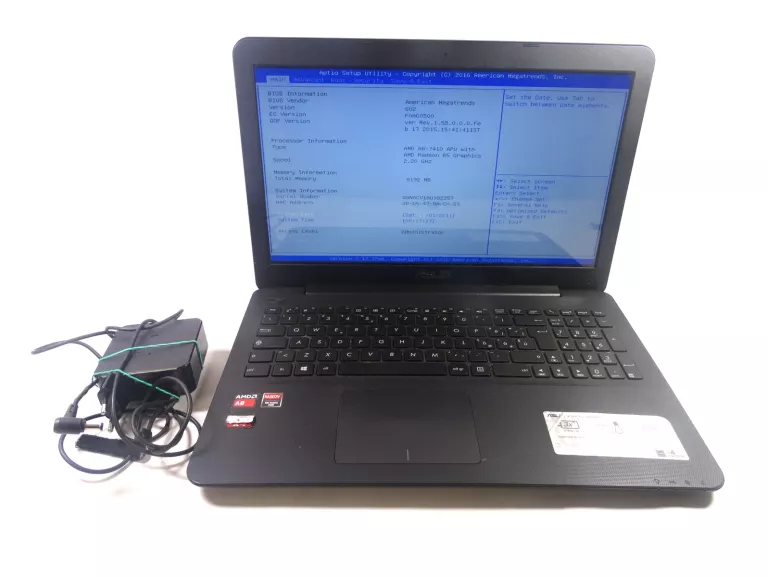LAPTOP ASUS F555Y+ZASILACZ