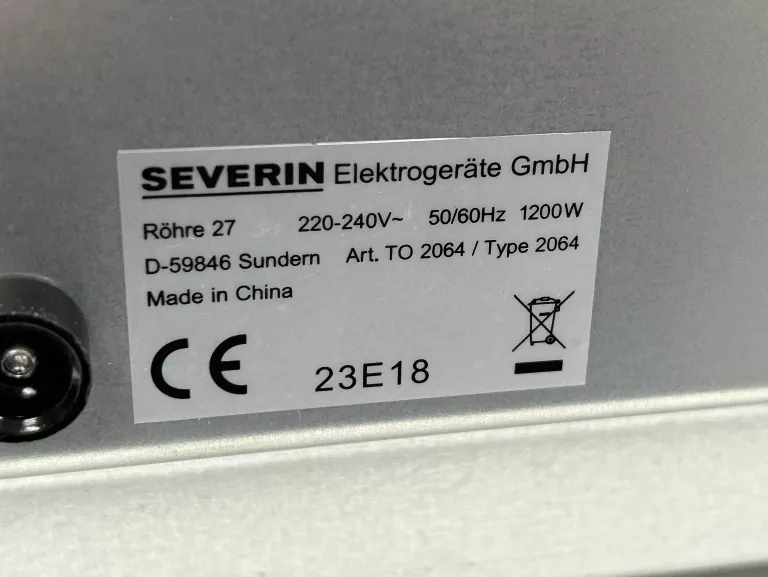 MINI PIEKARNIK SEVERIN 2064 14L 1200W