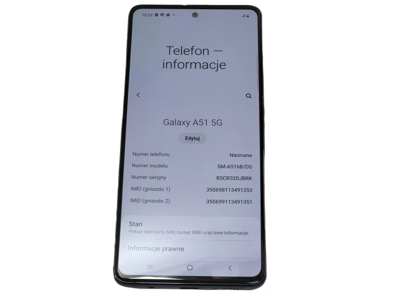 TELEFON SAMSUNG GALAXY A51 5G 6GB/128 GB SZARY SM-A516 DUAL SIM