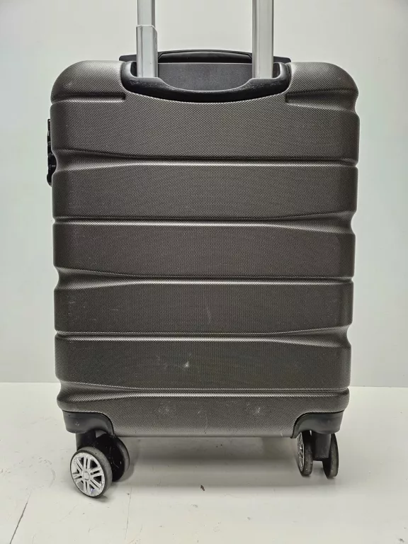 KABINOWA WALIZKA 21650 GBR Z RYAN AIR EASY JET SZARA TWARDA