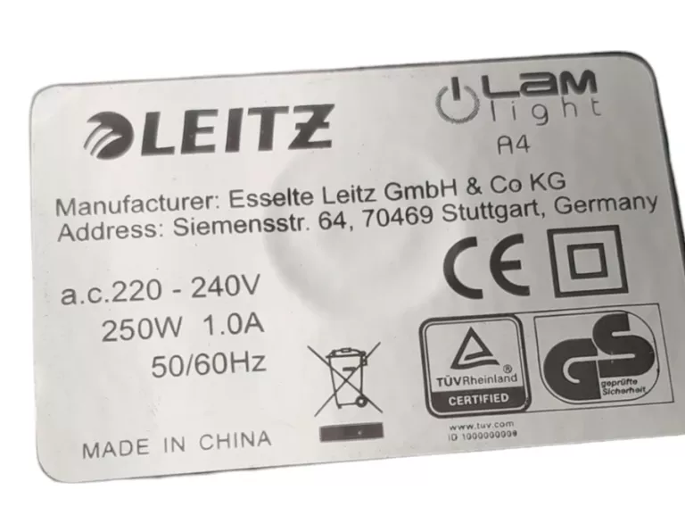 LAMINATOR LEITZ A4