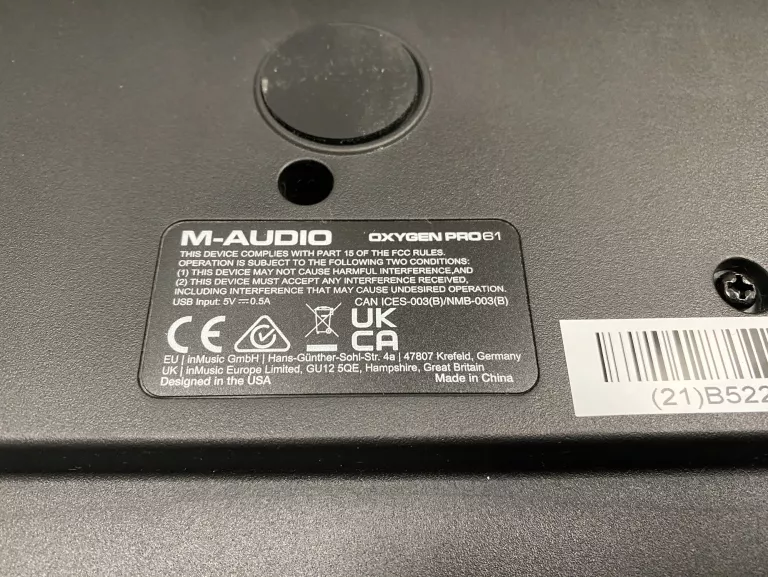 KLAWIATURA STERUJĄCA M-AUDIO OXYGEN PRO 61