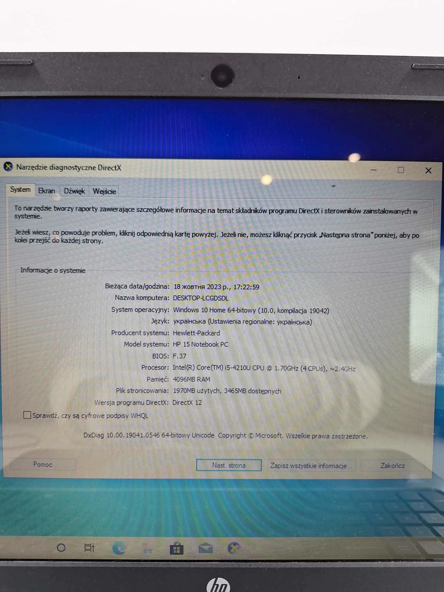 laptop-hp-15-r130nw-i5500hdd4ram-zasilacz-model-dell-latitude-e5420-intel-i5-4gb-ram-320gb