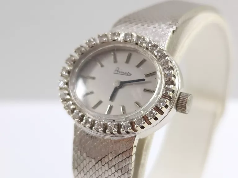 ZŁOTY ZEGAREK 585 PRIMATO DIAMENTY 0,36CT 34,17G