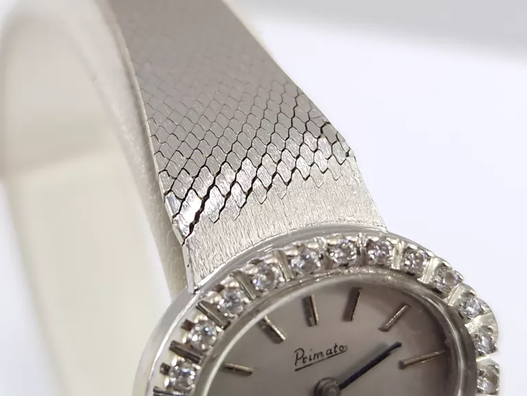 ZŁOTY ZEGAREK 585 PRIMATO DIAMENTY 0,36CT 34,17G