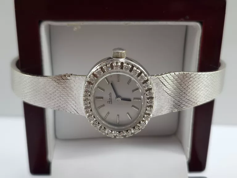 ZŁOTY ZEGAREK 585 PRIMATO DIAMENTY 0,36CT 34,17G